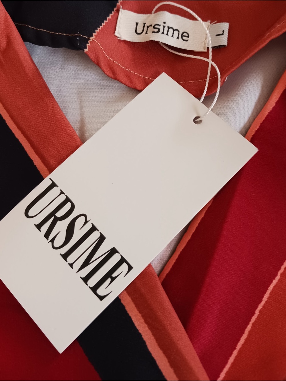 Ursime Dresses/Ursime Ankle Length A-line Colorblock Dress - Picture 6 of 9